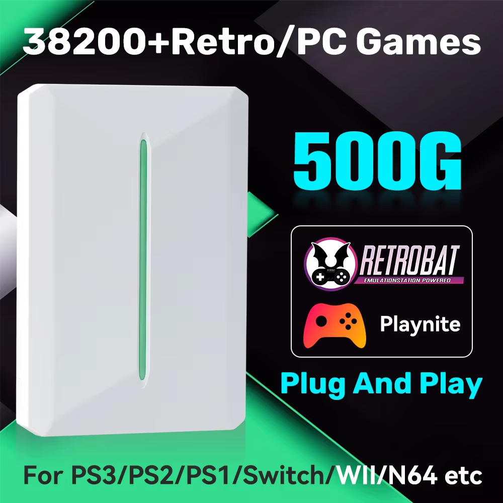 Retro Gaming Ps2 - JMachen PR500G Retro Game Hard Drive