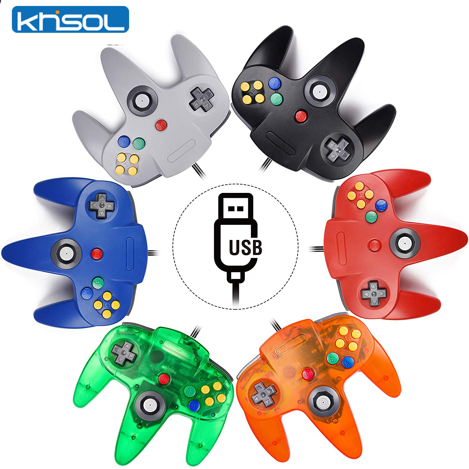 Retro Gaming N64 - N64 Controller Classic USB Wired Remote