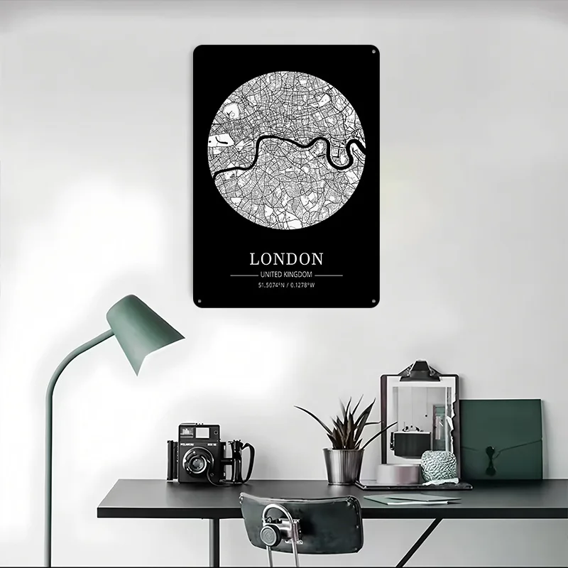 London City Map Tin Plaque Pos - огляд і ціна Retro Gaming In London