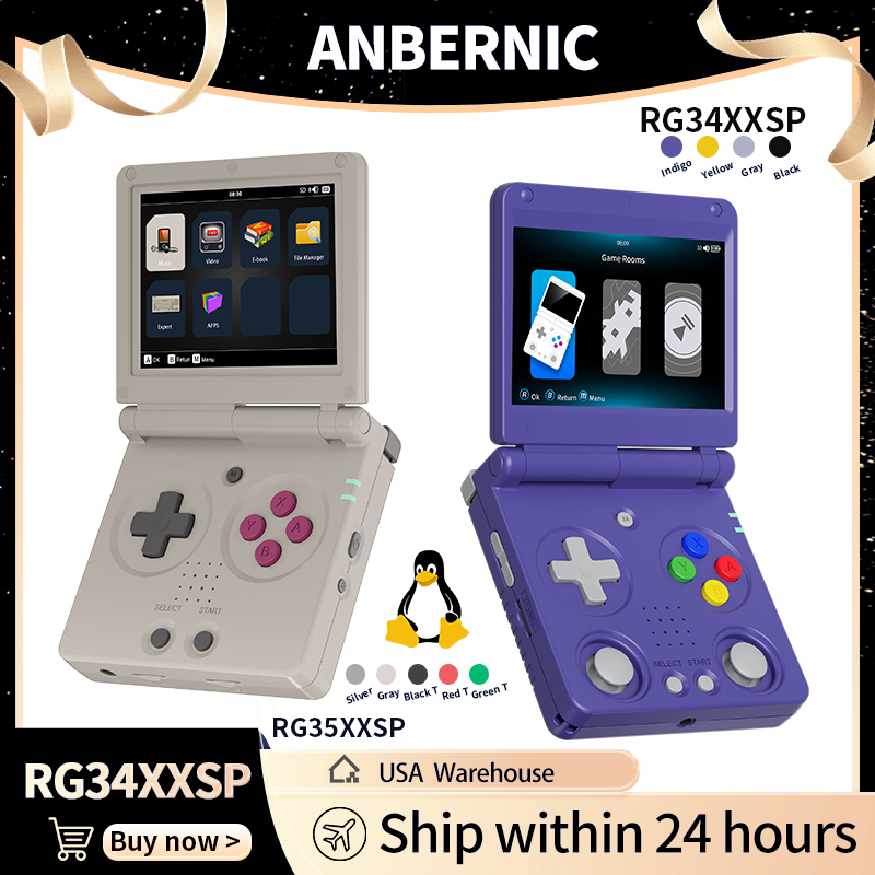 Anbernic RG34XXSP RG35XXSP Fli - огляд і ціна Retro Gaming Portable