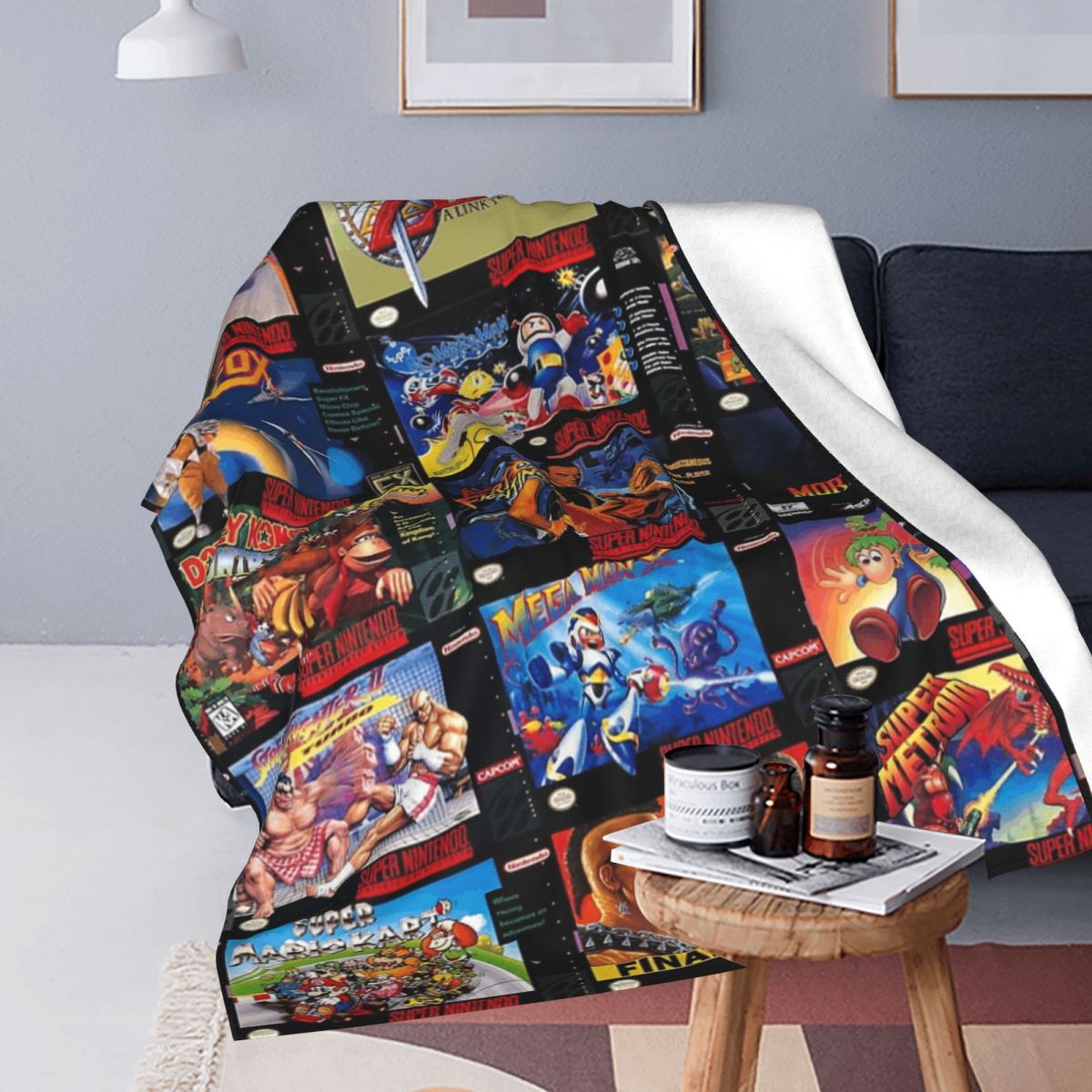 Retro Gaming Boxes Blankets Fl - огляд і ціна Retro Gaming Portable