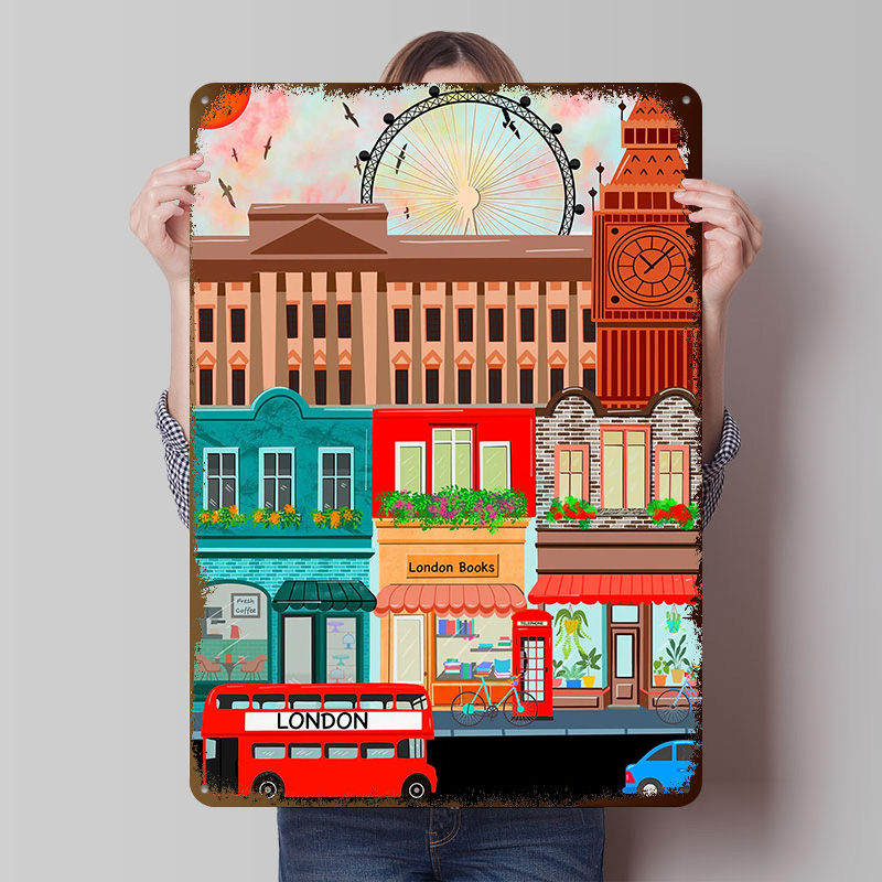 London Travel Tinplate Poster  - огляд і ціна Retro Gaming In London