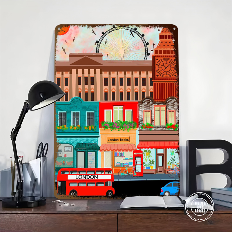 London Travel Tinplate Poster  - огляд і ціна Retro Gaming In London