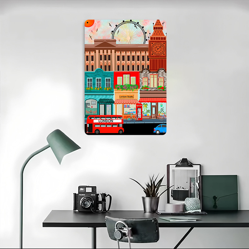 London Travel Tinplate Poster  - огляд і ціна Retro Gaming In London