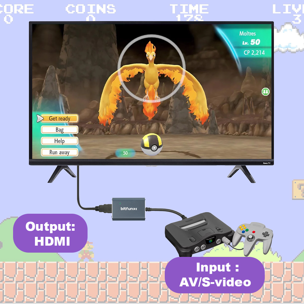 Bitfunx 720P Svideo / AV To HD - огляд і ціна Retro Gaming Gif