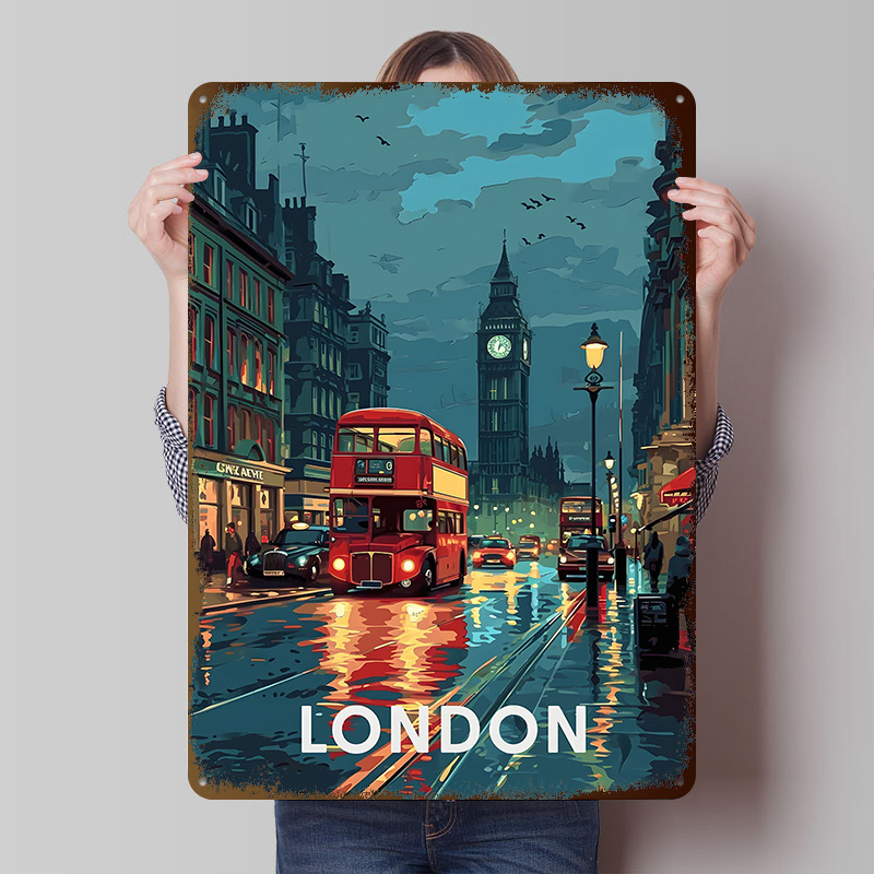 London Big Ben Tinplate Poster - огляд і ціна Retro Gaming In London
