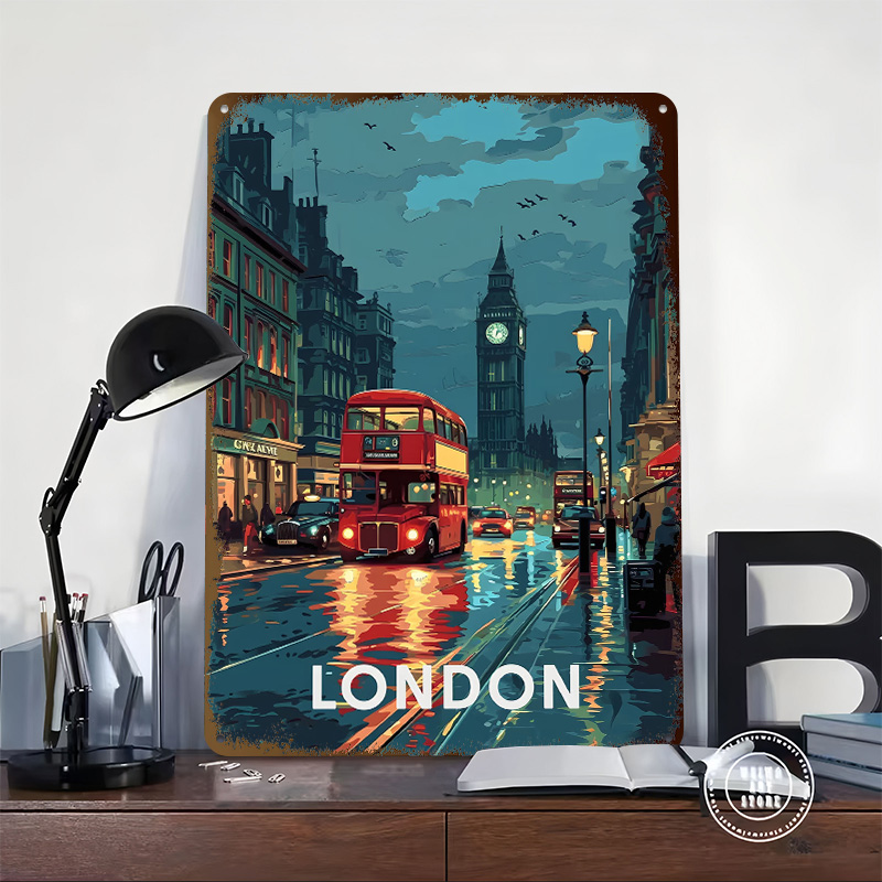 London Big Ben Tinplate Poster - огляд і ціна Retro Gaming In London