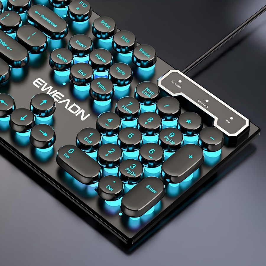 EWEADN Typewriter Gaming Keybo - огляд і ціна Retro Gaming Setup