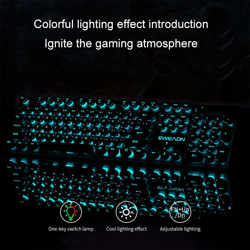 EWEADN Typewriter Gaming Keybo - огляд і ціна Retro Gaming Setup