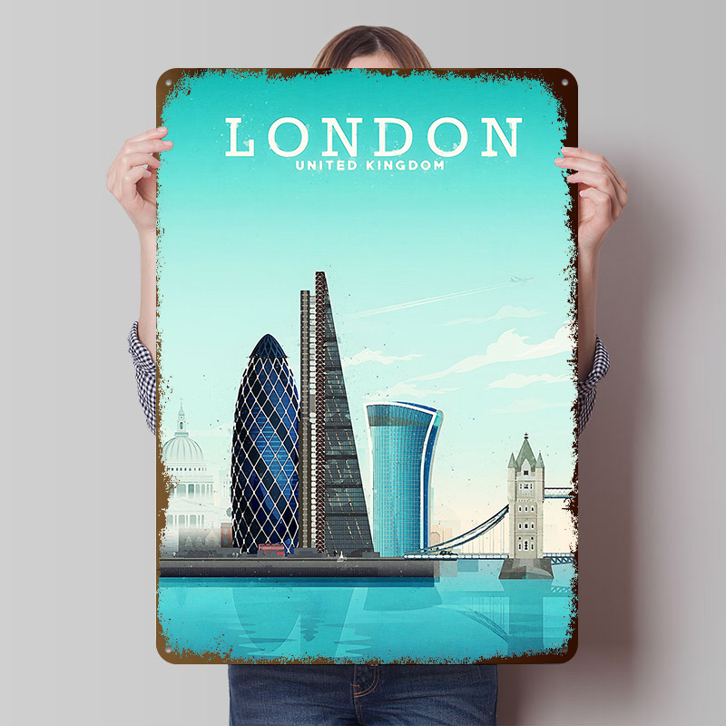London Travel Metal Poster Cus - огляд і ціна Retro Gaming In London