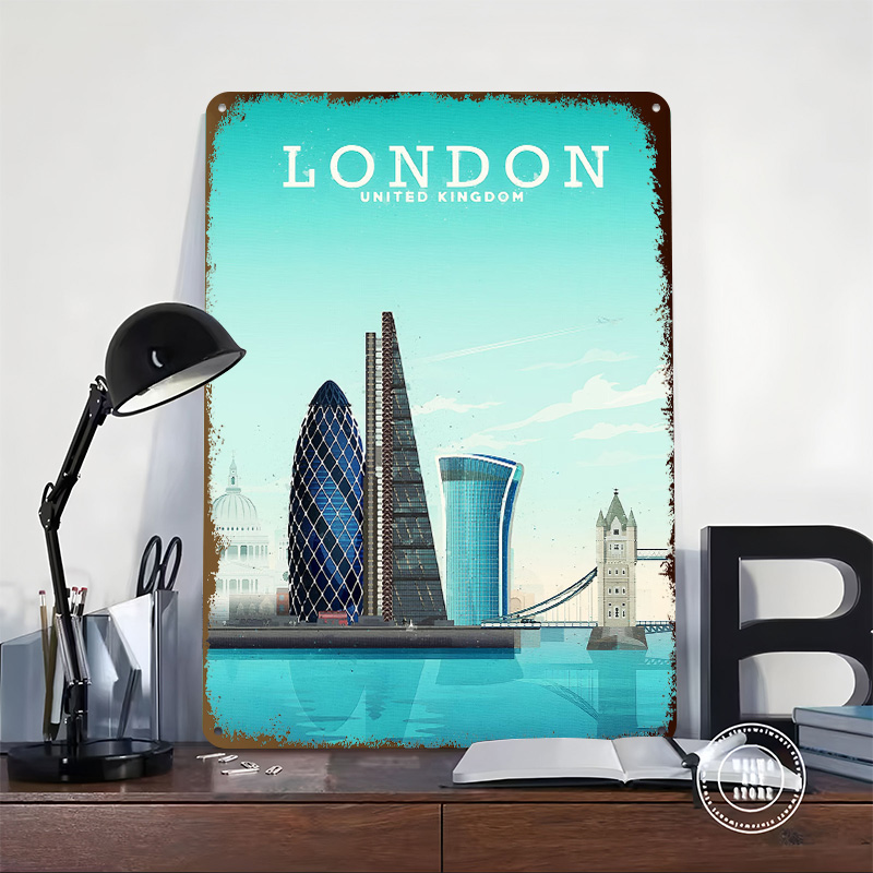 London Travel Metal Poster Cus - огляд і ціна Retro Gaming In London