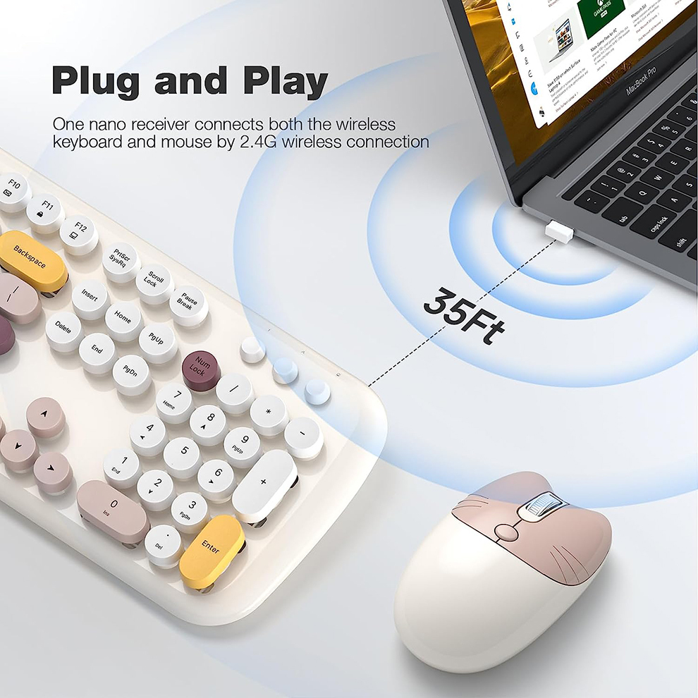 Candy Color Retro Round Key Wi - огляд і ціна Retro Gaming Kc