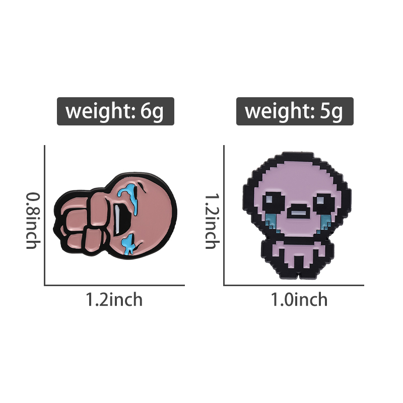 The Binding of Isaac Cry Brooc - огляд і ціна Retro Gaming Gif
