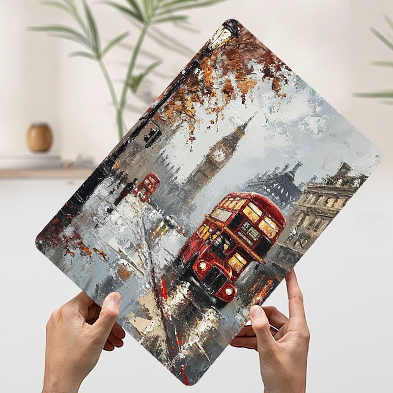 London Bus Charm Metal Poster  - огляд і ціна Retro Gaming In London