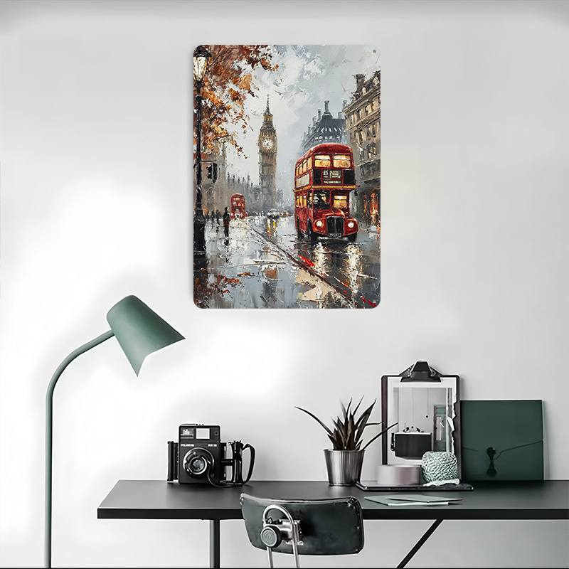 London Bus Charm Metal Poster  - огляд і ціна Retro Gaming In London