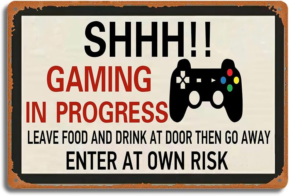 Retro Gaming Metal Tin Sign, S - огляд і ціна Game Retro Gaming