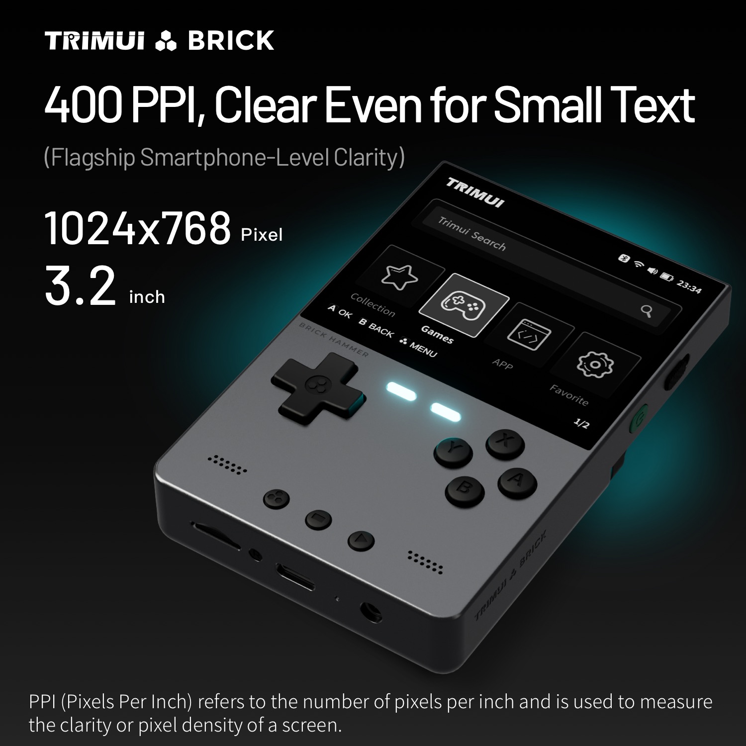 TRIMUI BRICK HAMMER Retro Hand - огляд і ціна Retro Gaming On Phone