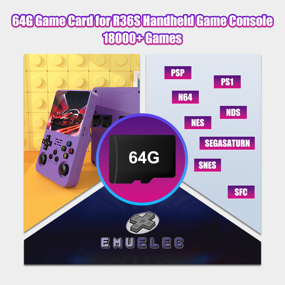 64G Game TF Card for R36S Vide - огляд і ціна Retro Gaming N64