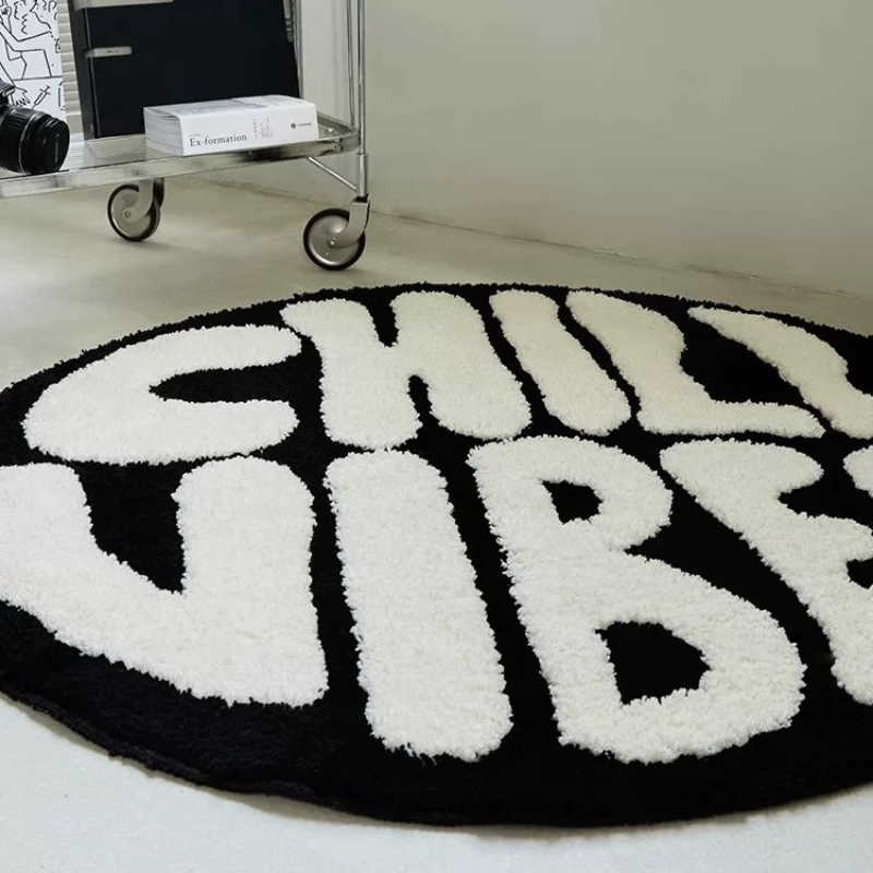 Black White Letter Bedroom Dec - огляд і ціна Retro Gaming Rug