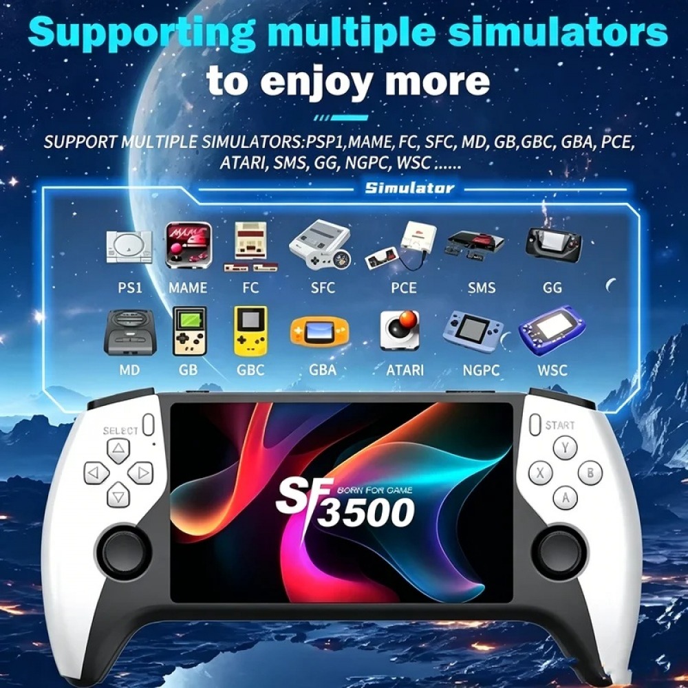 SF3500 5 inch Handheld Game Co - огляд і ціна Retro Gaming Portable