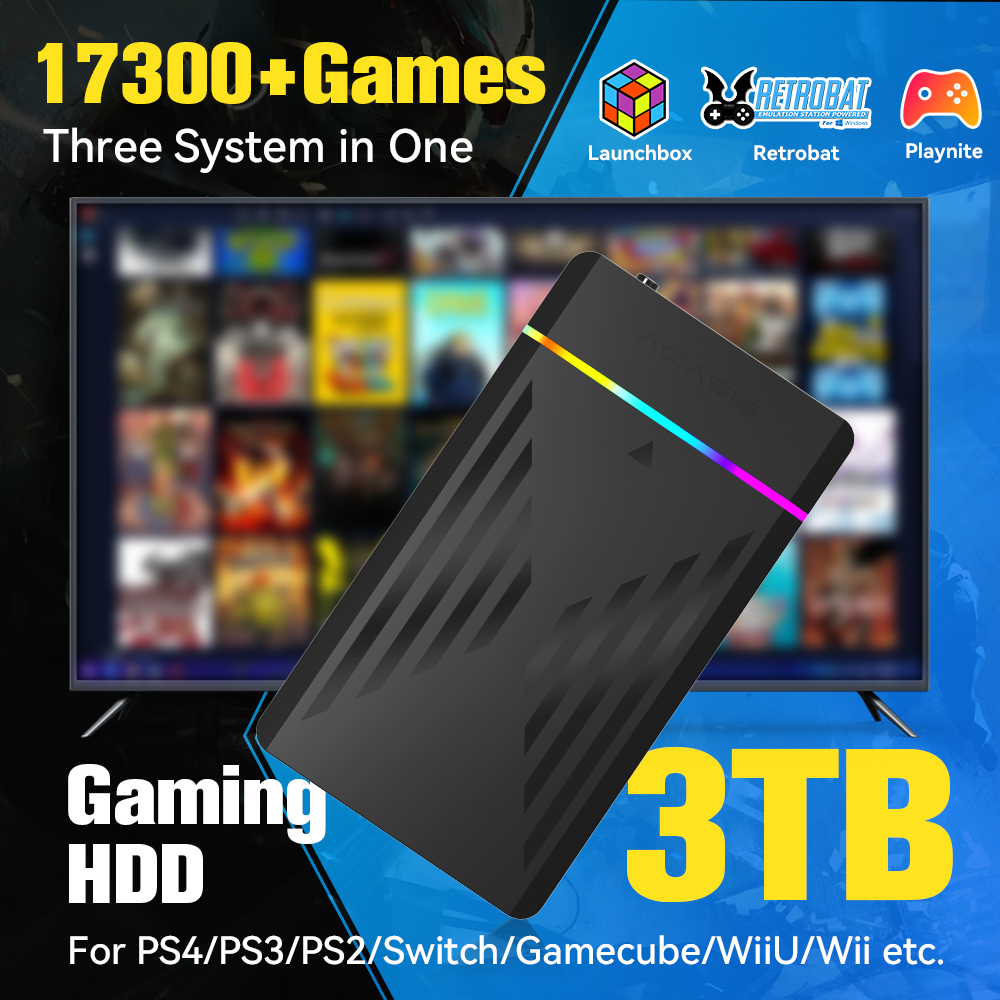 3TB Portable Gaming HDD Launch - огляд і ціна Retro Gaming Ps2